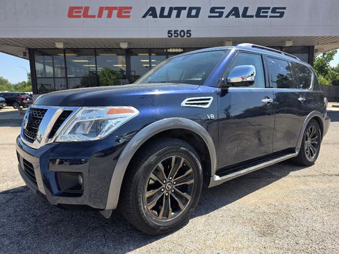 Used 2018 Nissan Armada Platinum w/ Captain Seat Package AWD/4WD image 1