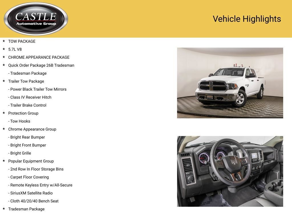 Used 2023 RAM 1500 Tradesman w/ Trailer Tow Package AWD/4WD image 3