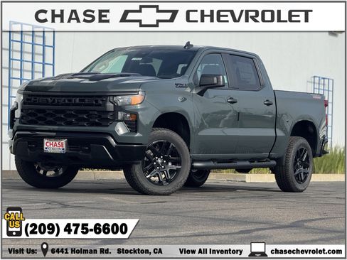 New 2026 Chevrolet Silverado 1500 Custom Trail Boss w/ Turbomax Blackout Package image 1