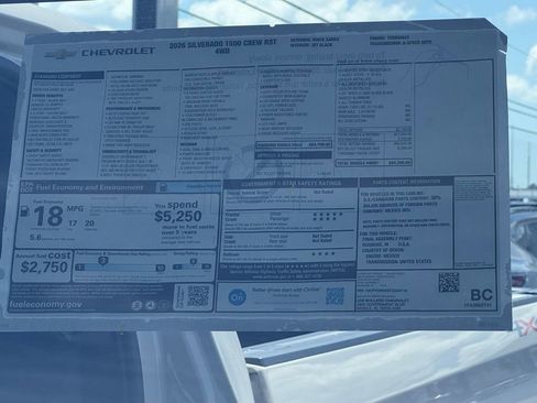 New 2026 Chevrolet Silverado 1500 RST w/ RST Select Package AWD/4WD image 38