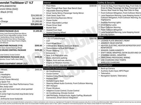 New 2025 Chevrolet TrailBlazer LT w/ Convenience Package FWD image 13