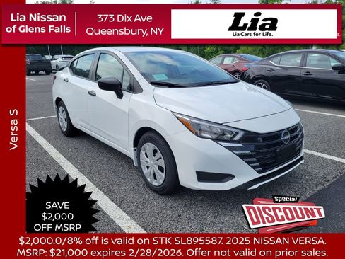New 2025 Nissan Versa S w/ Trunk Package image 1