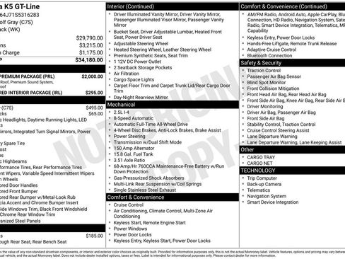 Used 2025 Kia K5 GT-Line w/ GT-Line Premium Package AWD/4WD image 5