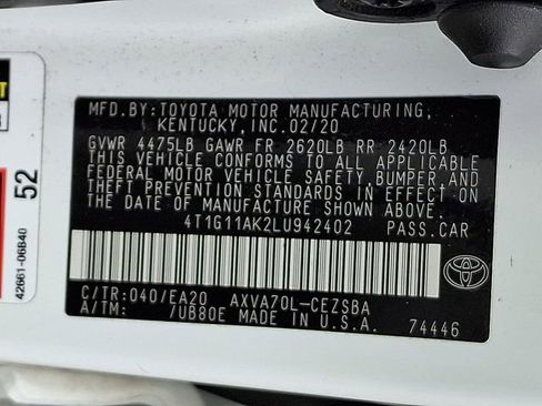 Used 2020 Toyota Camry SE FWD image 28