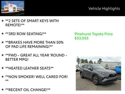 Used 2023 Toyota Highlander XLE image 19
