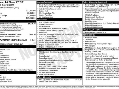 Certified 2023 Chevrolet Blazer LT w/ Convenience Package image 34