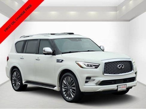 Used 2021 INFINITI QX80 Sensory w/ Cargo Package RWD image 1