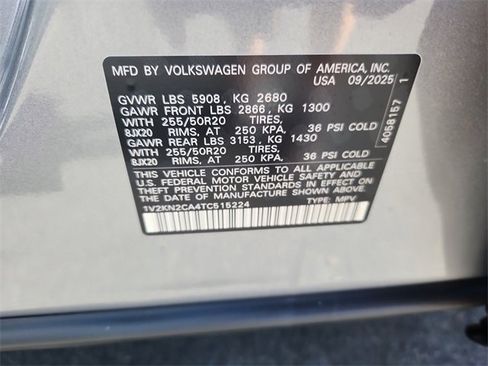 New 2026 Volkswagen Atlas SE image 11