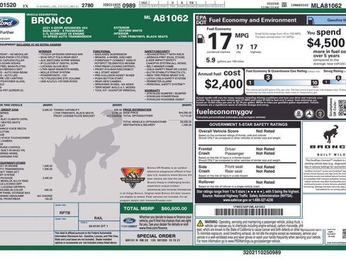 Used 2021 Ford Bronco Badlands image 9