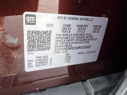 Used 2022 Chevrolet Tahoe Premier AWD/4WD image 55