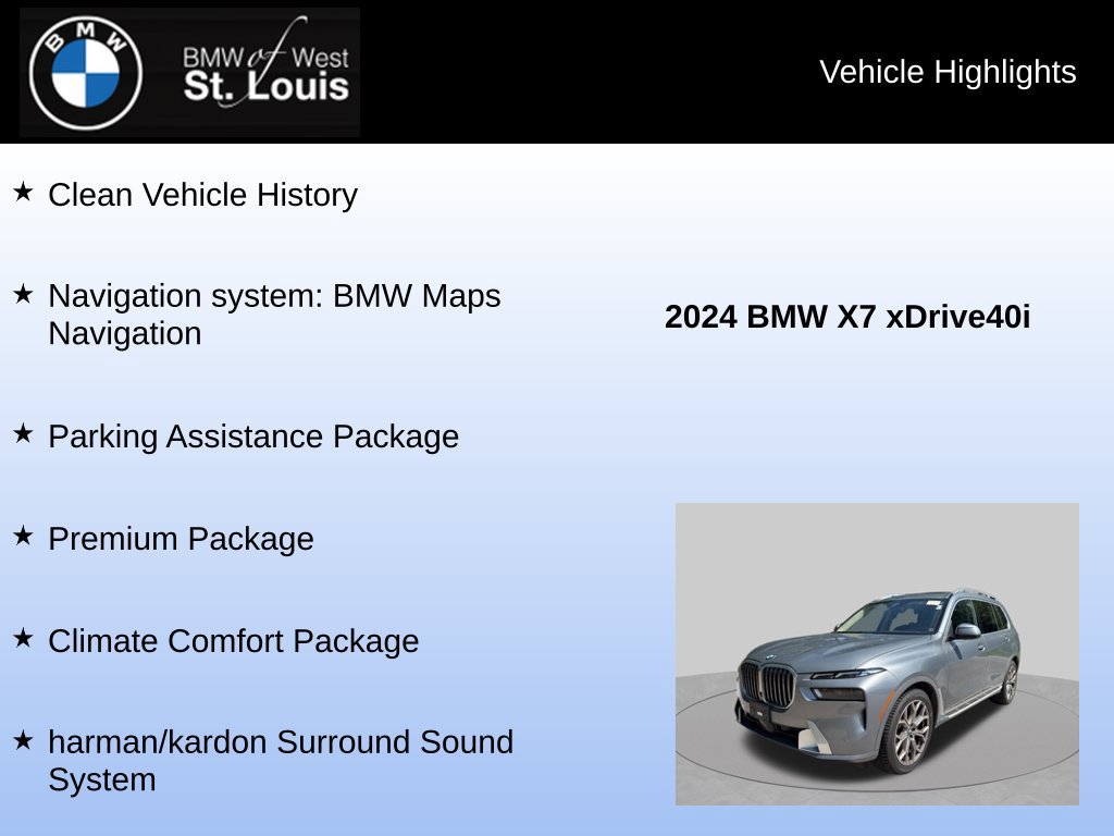 Used 2024 BMW X7 xDrive40i AWD/4WD image 8