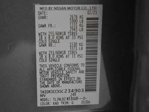 Used 2025 Nissan Pathfinder SL AWD/4WD image 43