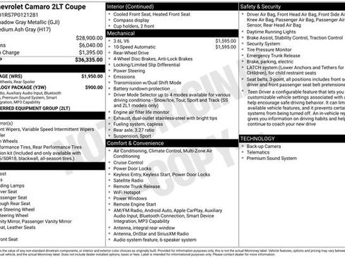 Used 2023 Chevrolet Camaro LT w/ RS Package image 4