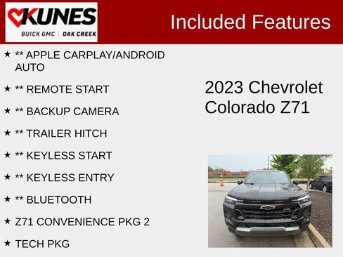 Used 2023 Chevrolet Colorado Z71 w/ Z71 Convenience Package 2 AWD/4WD image 2