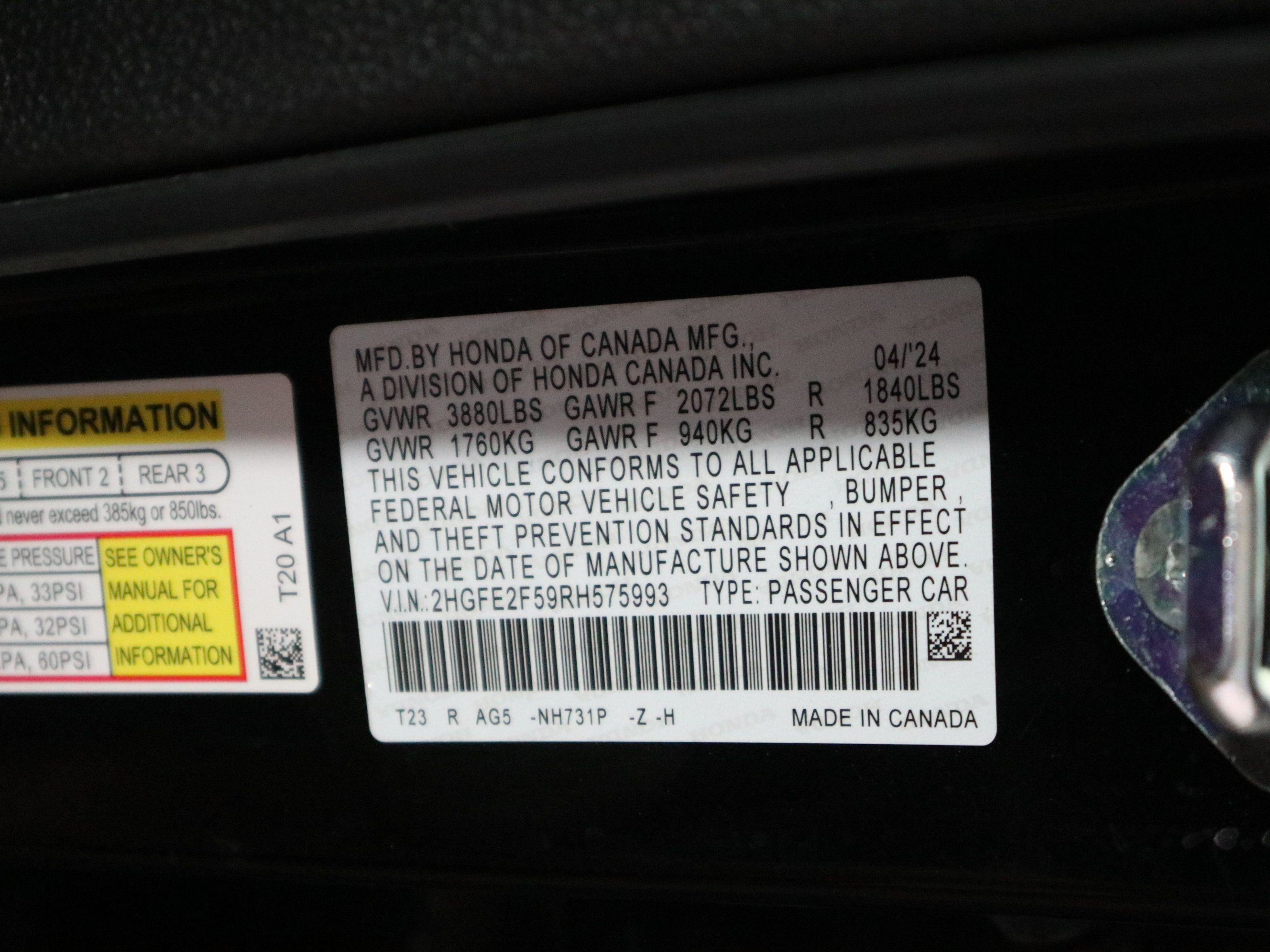 Used 2024 Honda Civic Sport image 37
