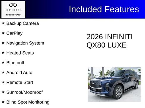 Certified 2026 INFINITI QX80 Luxe w/ Cargo Package AWD/4WD image 3