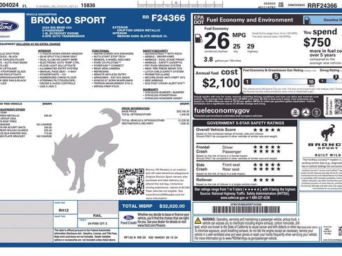 Used 2024 Ford Bronco Sport Big Bend AWD/4WD image 6