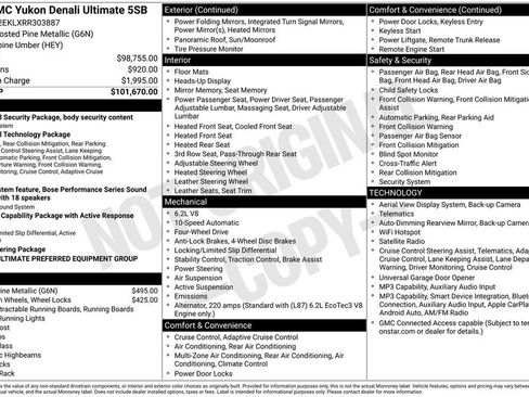 Used 2024 GMC Yukon Denali Ultimate AWD/4WD image 47