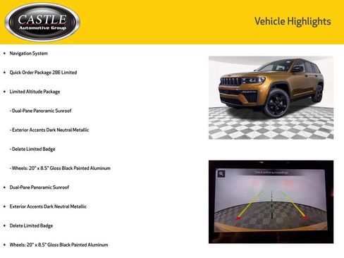 New 2026 Jeep Grand Cherokee Limited w/ Limited Altitude Package AWD/4WD image 3