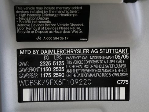 Used 2006 Mercedes-Benz SL 65 AMG image 19