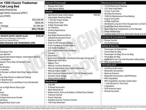 Used 2023 RAM 1500 Tradesman w/ Power & Remote Entry Group RWD image 19