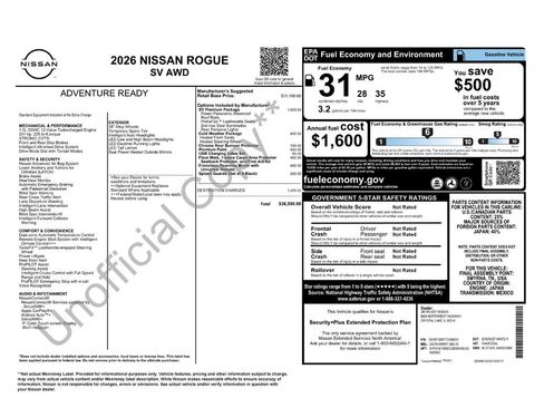 Used 2026 Nissan Rogue SV w/ SV Premium Package image 39