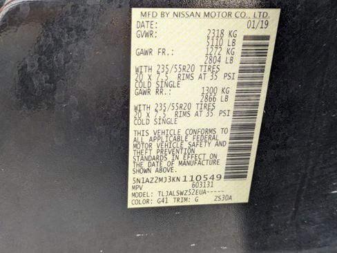 Used 2019 Nissan Murano Platinum FWD image 23