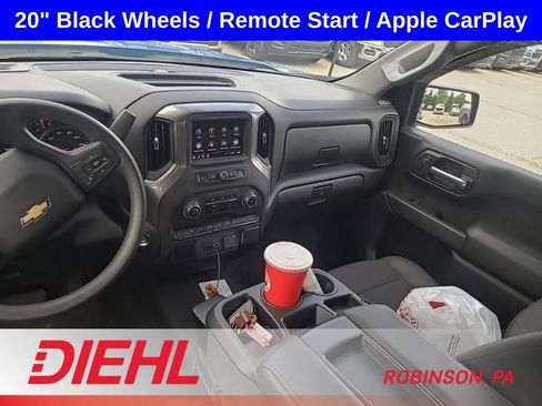 Used 2025 Chevrolet Silverado 1500 Custom w/ Turbomax Blackout Package AWD/4WD image 10