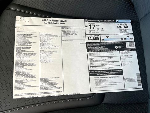 New 2026 INFINITI QX80 Autograph w/ Premium Cargo Package image 27