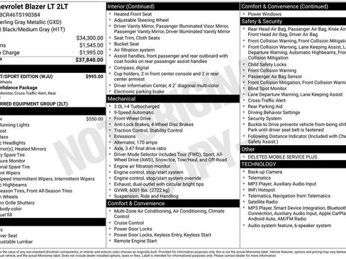 New 2026 Chevrolet Blazer LT w/ Midnight/Sport Edition FWD image 38