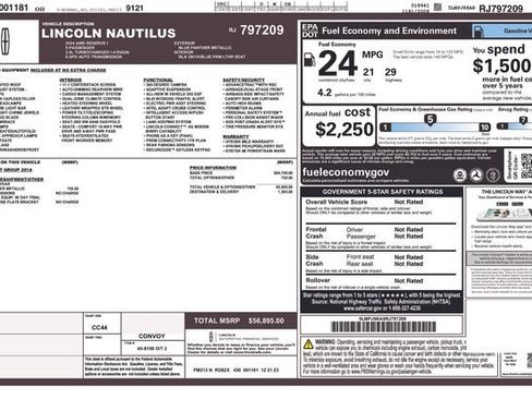 Certified 2024 Lincoln Nautilus Reserve AWD/4WD image 34