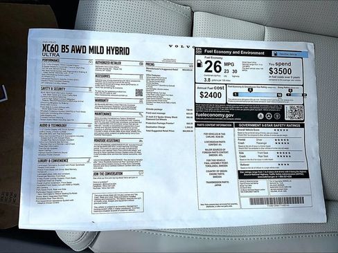 New 2026 Volvo XC60 B5 Ultra w/ Protection Package Premier AWD/4WD image 13