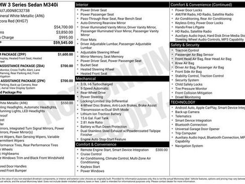 Used 2022 BMW M340i M340i w/ Premium Package image 47