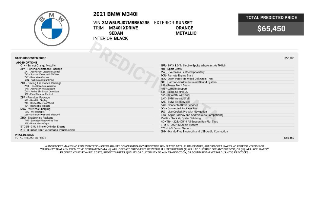 Used 2021 BMW M340i xDrive w/ Premium Package AWD/4WD image 6