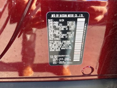 Used 2024 Nissan Armada Platinum w/ Captain's Chairs Package image 42