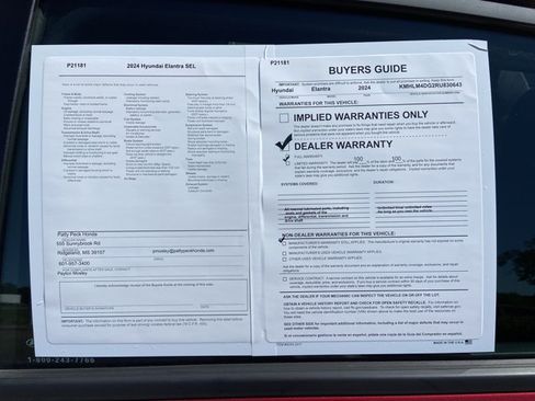Used 2024 Hyundai Elantra SEL FWD image 7
