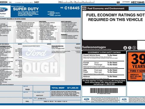 Used 2017 Ford F250 Lariat w/ Lariat Ultimate Package image 43