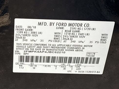 Used 2018 Ford Edge Sport w/ Technology Package AWD/4WD image 31