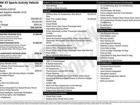 Used 2020 BMW X5 sDrive40i w/ Luxury Seating Package RWD image 5