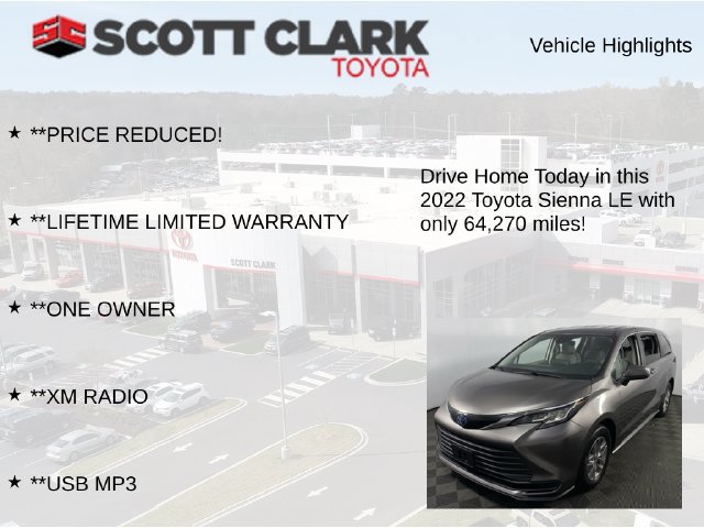 Used 2022 Toyota Sienna LE FWD image 12