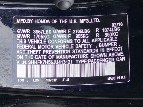 Used 2018 Honda Civic EX image 38