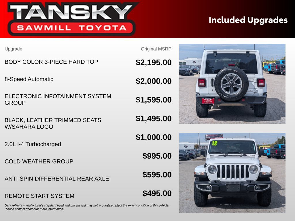 Used 2018 Jeep Wrangler Unlimited Sahara AWD/4WD image 35