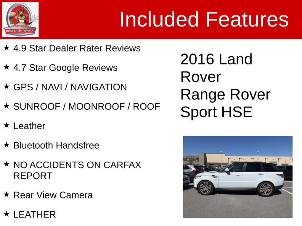 Used 2016 Land Rover Range Rover Sport HSE AWD/4WD image 5