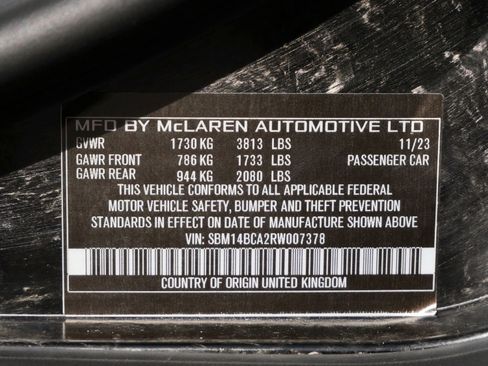 Used 2024 McLaren 750S Spider RWD image 27