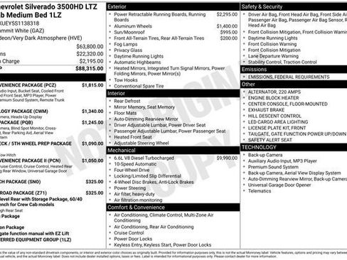 New 2025 Chevrolet Silverado 3500 LTZ w/ LTZ Convenience Package image 27