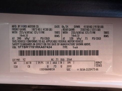 Certified 2024 Ford Transit 250 Low Roof w/ Exterior Upgrade Package RWD image 22