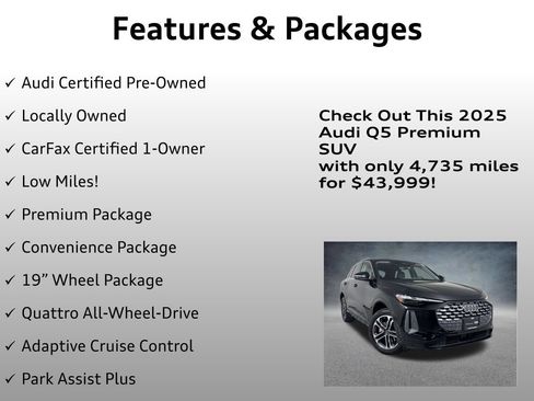 Used 2025 Audi Q5 Premium w/ Convenience Package AWD/4WD image 4