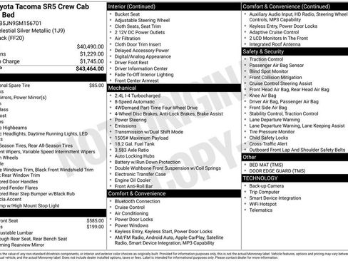 Used 2025 Toyota Tacoma SR5 AWD/4WD image 38
