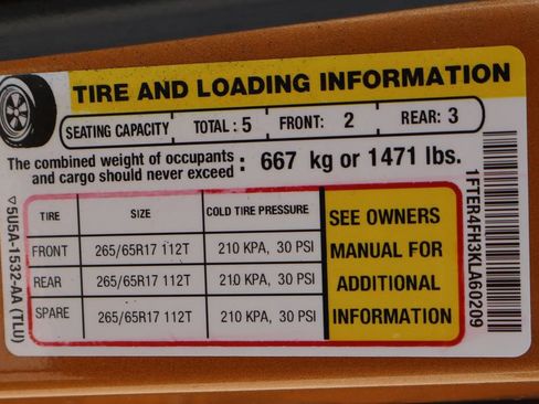Used 2019 Ford Ranger XLT w/ Equipment Group 302A Luxury AWD/4WD image 55