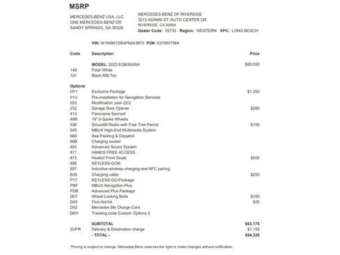 Certified 2023 Mercedes-Benz EQB 350 4MATIC SUV image 27